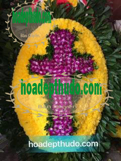 vòng hoa tang lễ đạo thiên chúa
