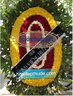vòng hoa đẹp tại nhà tang lễ bv đức giang long biên